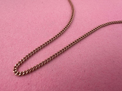 Vintage UnoAerre 9ct Rose Gold Curb chain
