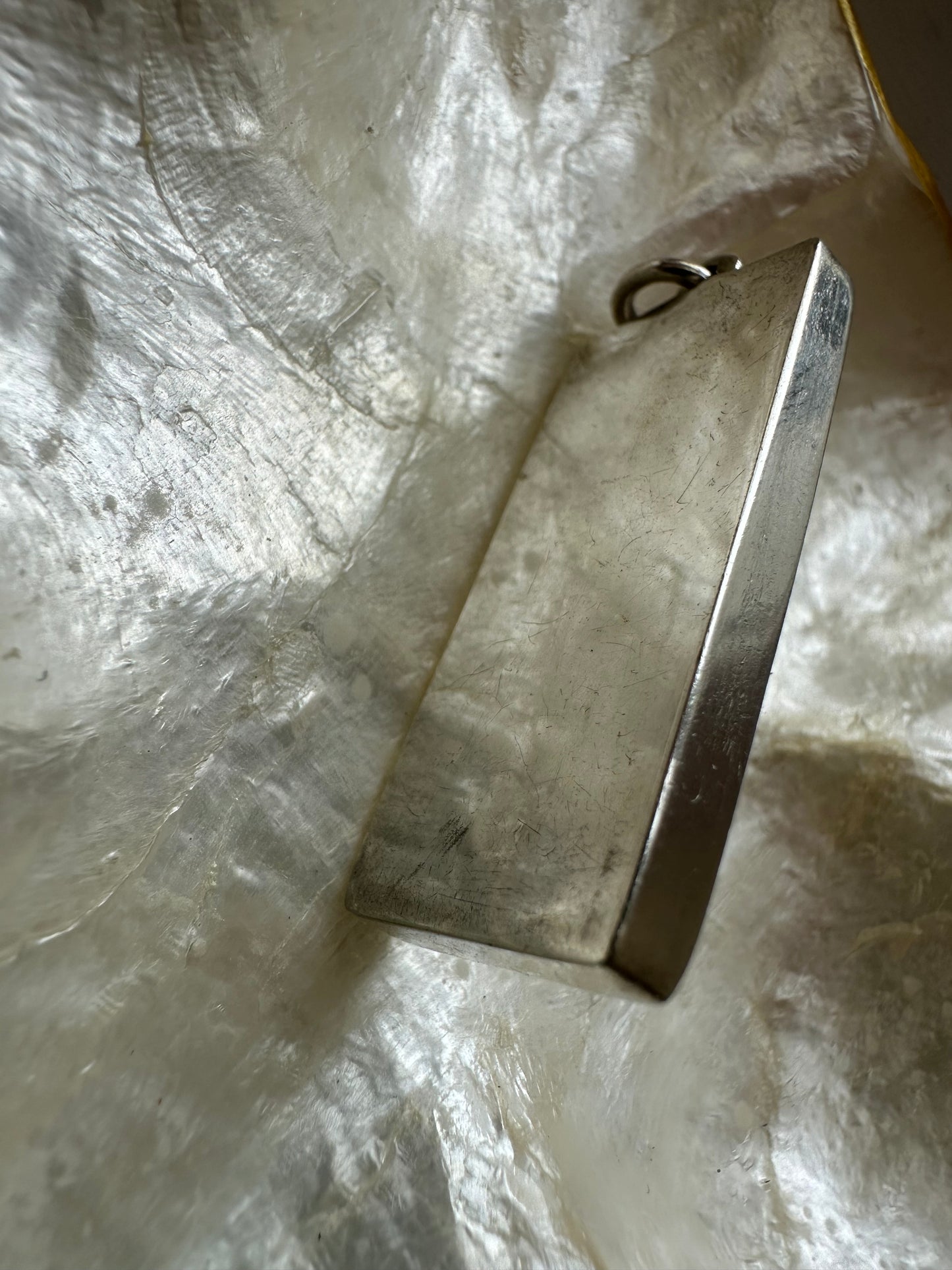 Vintage Silver Ingot pendant - Queen Elizabeth II silver Jubilee 1977