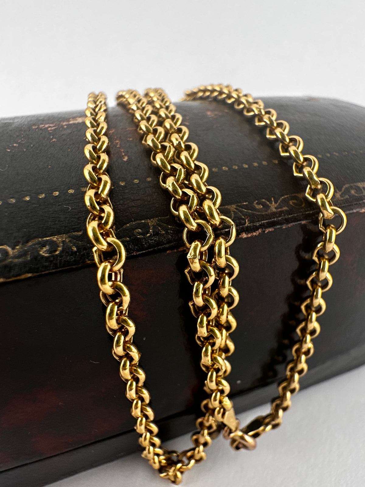 Vintage UnoAerre 9ct Yellow Gold Rolo/Belcher chain
