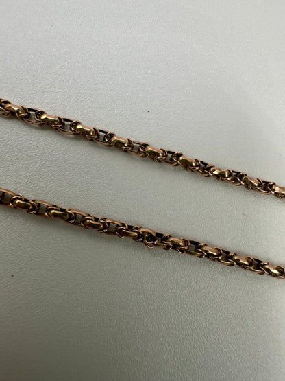 Antique 9ct Gold Wrapped Belcher chain with bolt clasp