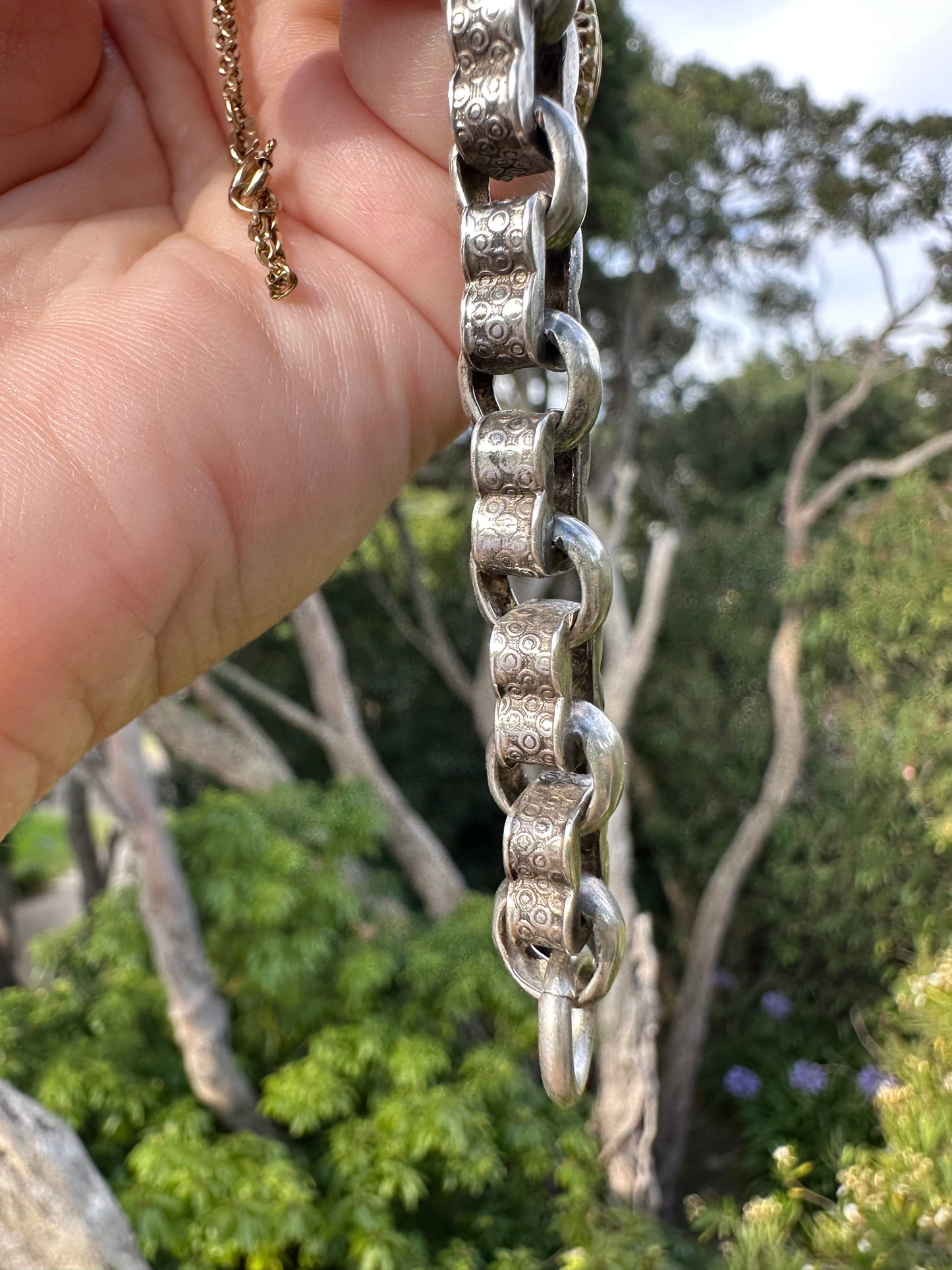 Sterling Silver Fancy Flower link extender