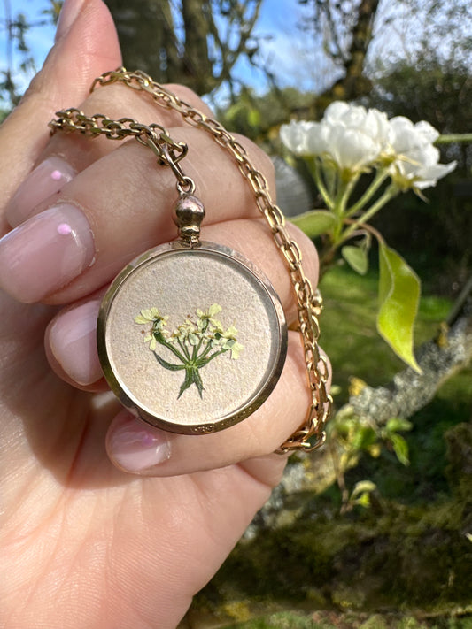 Antique 9ct Rose Gold Open Locket