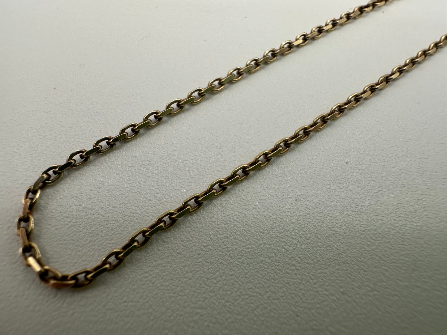 Vintage 9ct yellow gold biker chain