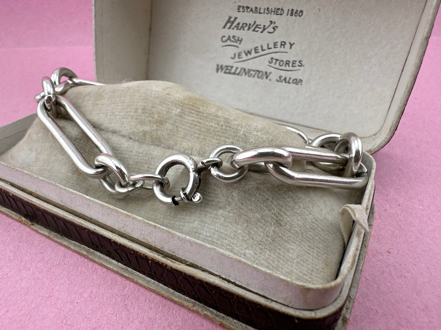 Vintage Sterling Silver Trombone bracelet