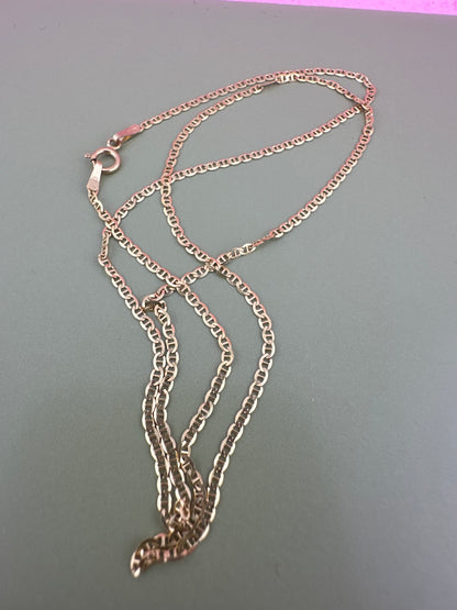 18ct Gold mini Mariner Chain