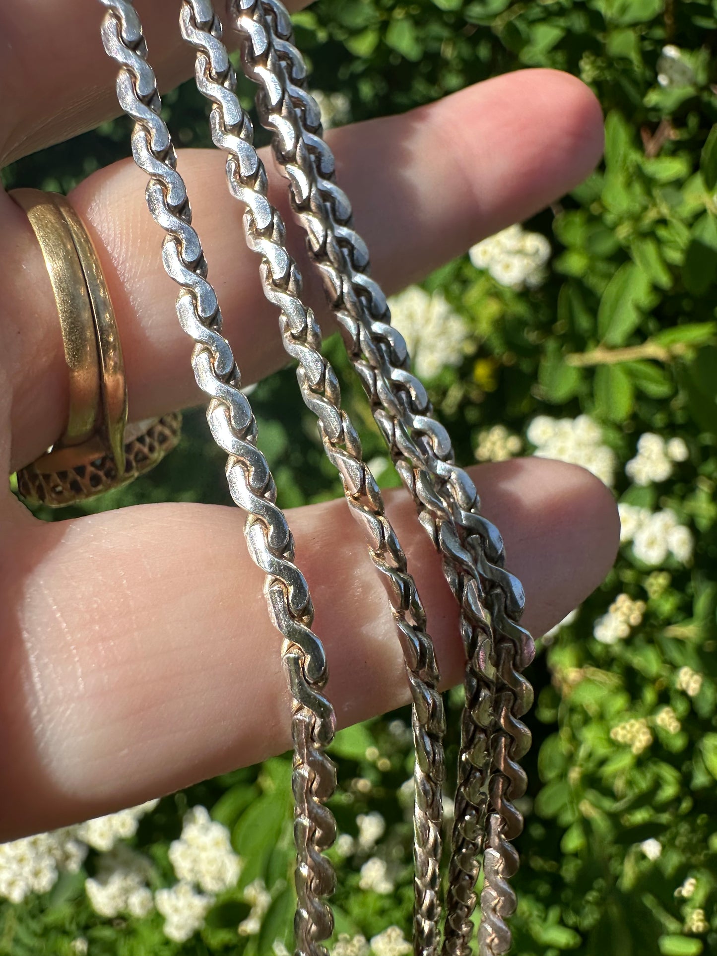 Vintage Sterling Silver S-Link chain
