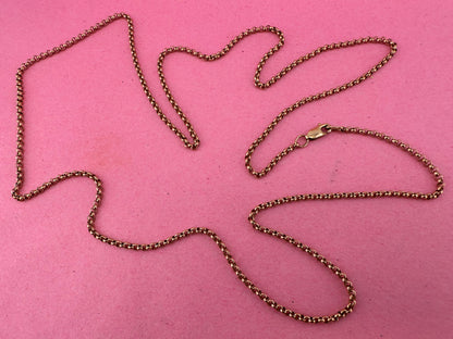 Vintage 9ct Gold long Belcher chain