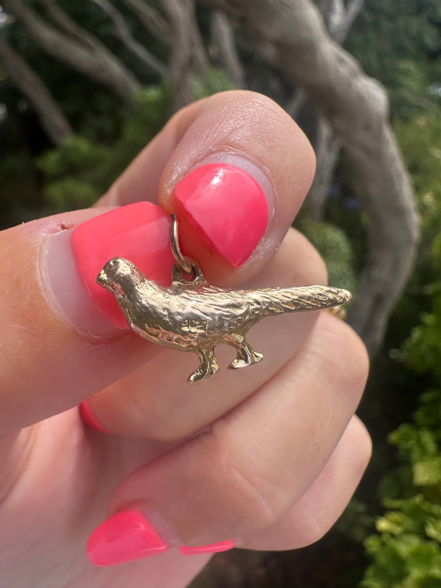 9ct Gold Pheasant charm