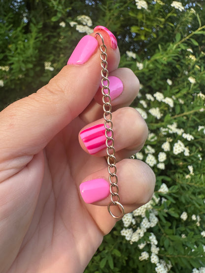 9ct Gold curb extender- no clasps