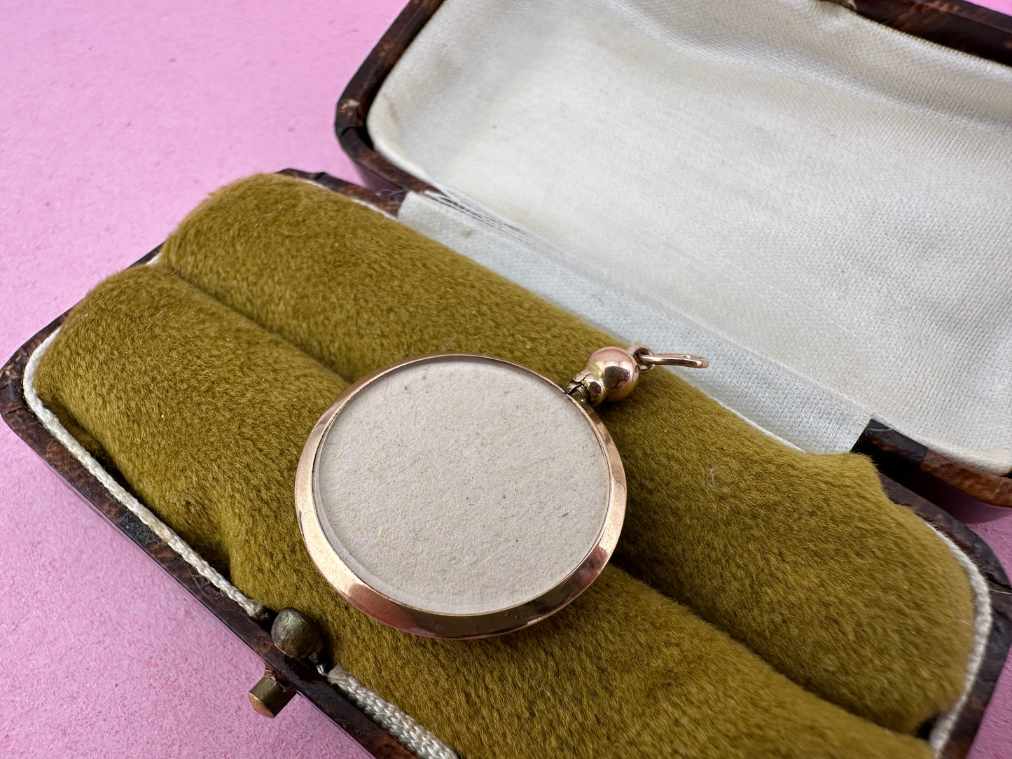 Antique 9ct Rose Gold Open Locket