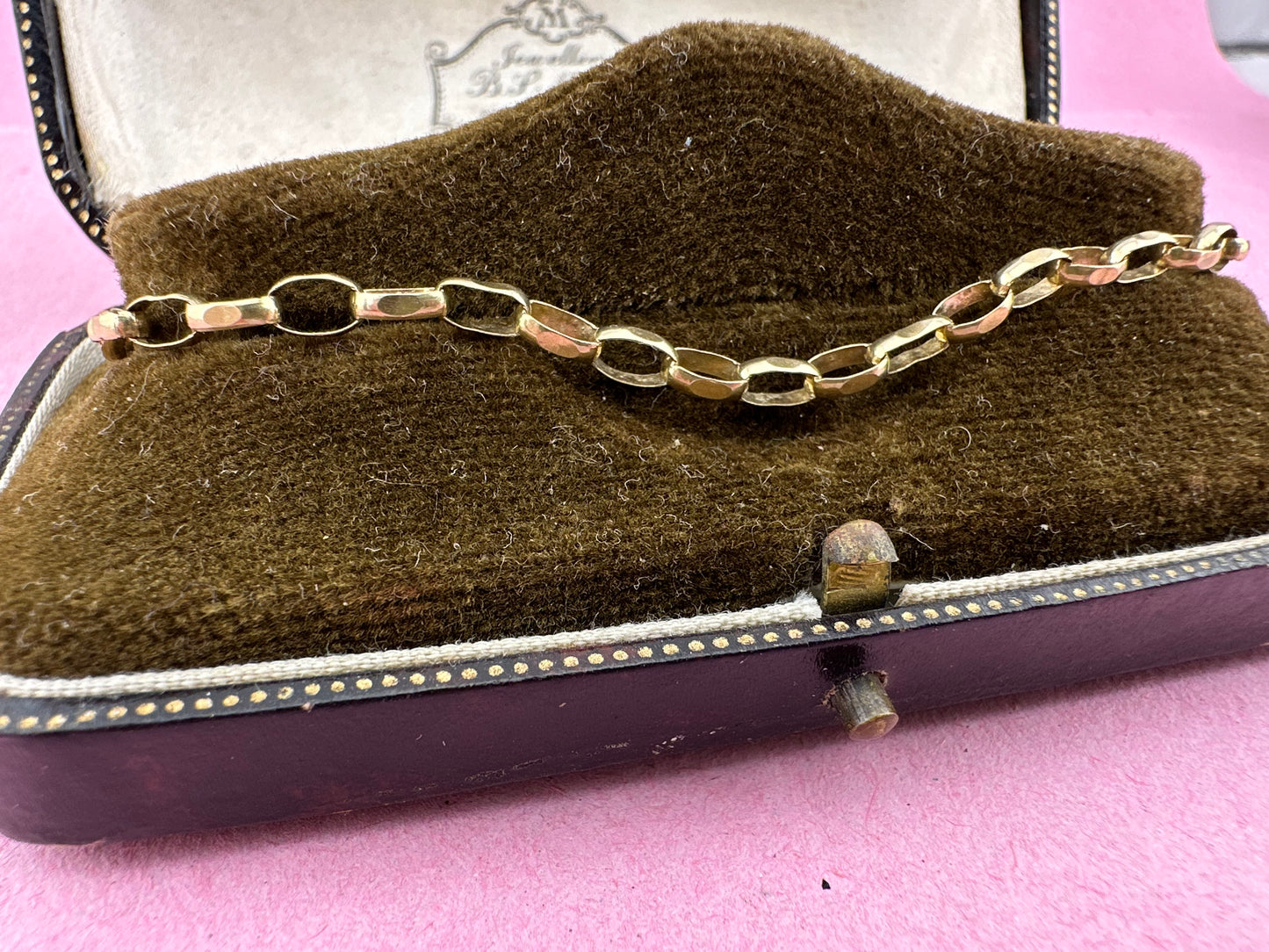 9ct Gold Biker Belcher bracelet