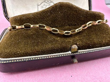 9ct Gold Biker Belcher bracelet