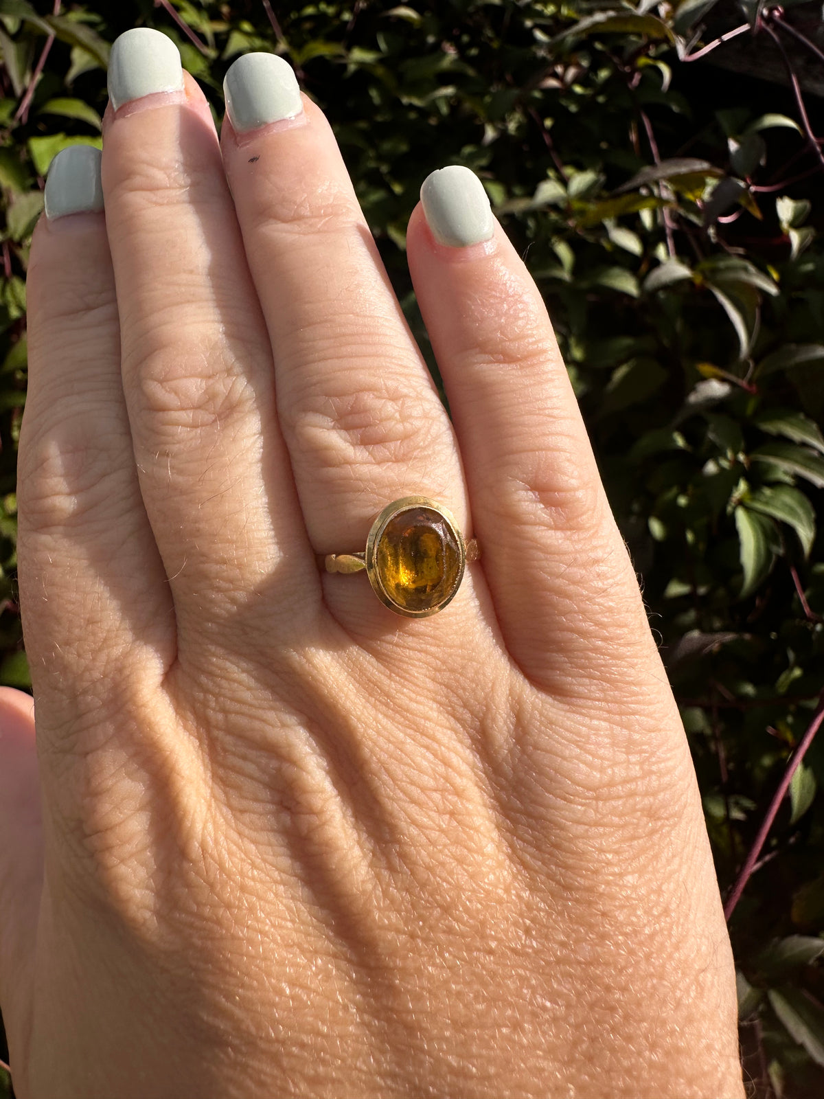 18ct Gold Yellow Paste Ring