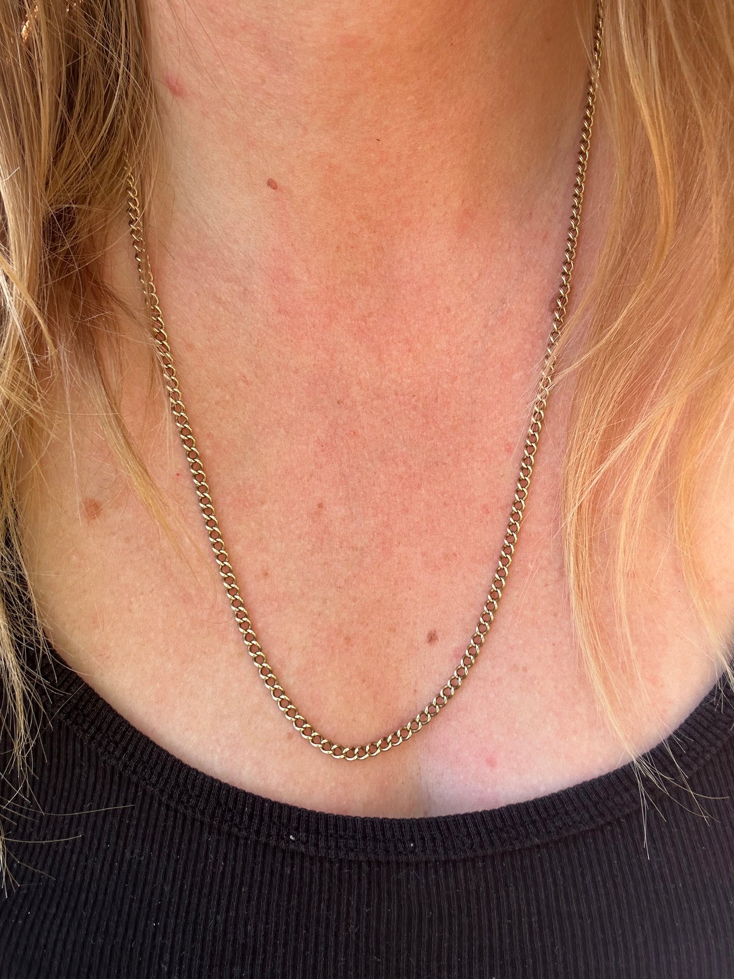 Vintage 9ct Gold Curb chain