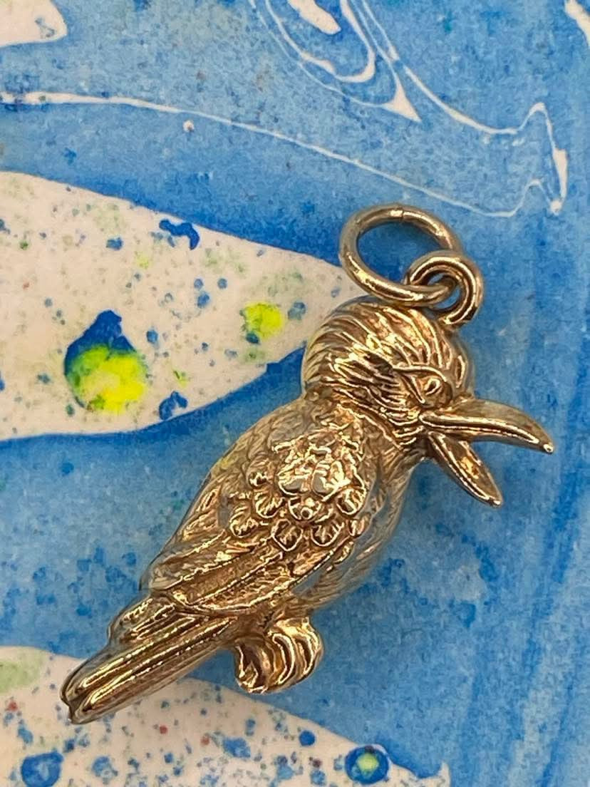 Vintage 9ct Gold Kookaburra charm