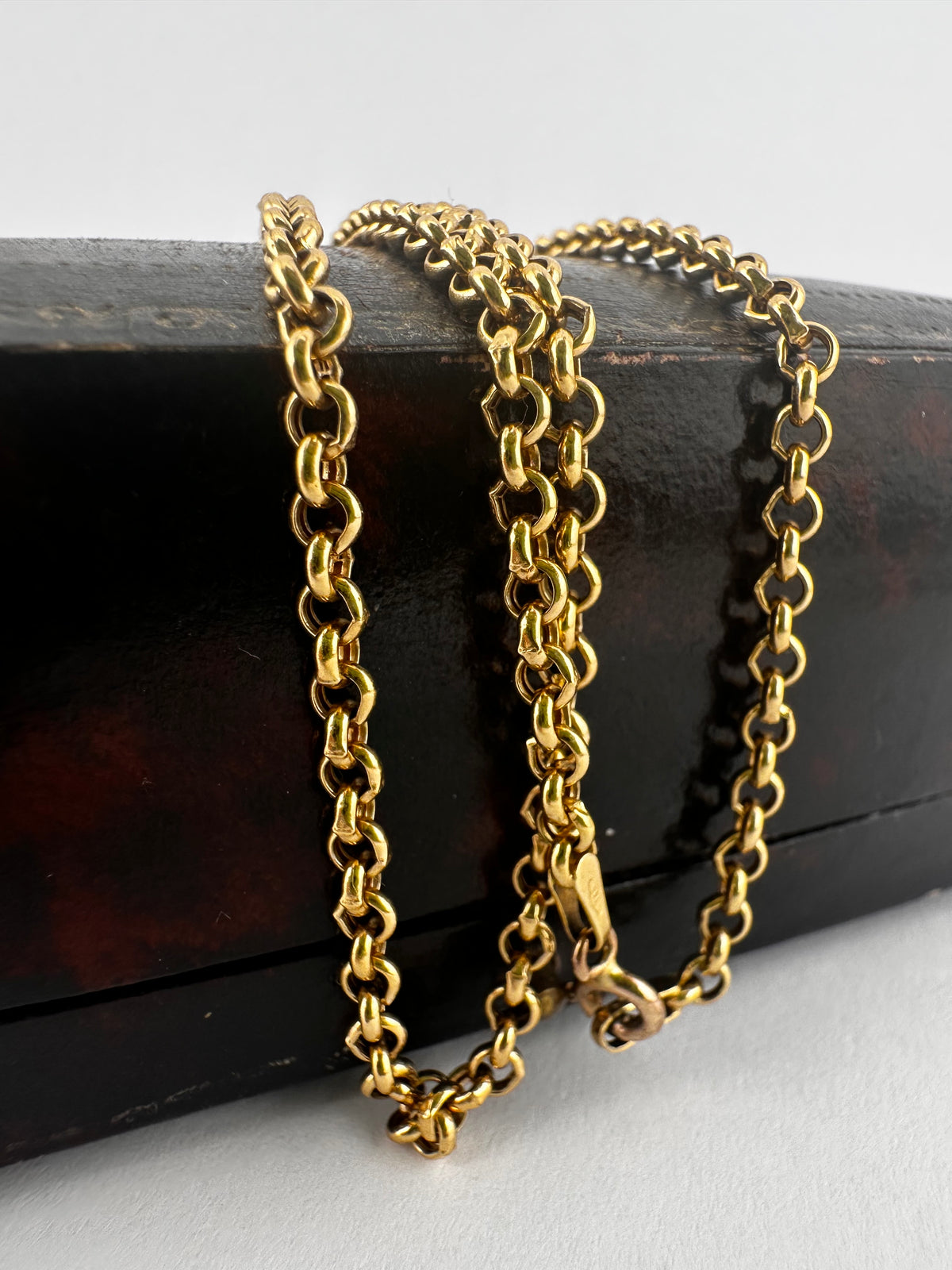 Vintage UnoAerre 9ct Yellow Gold Rolo/Belcher chain