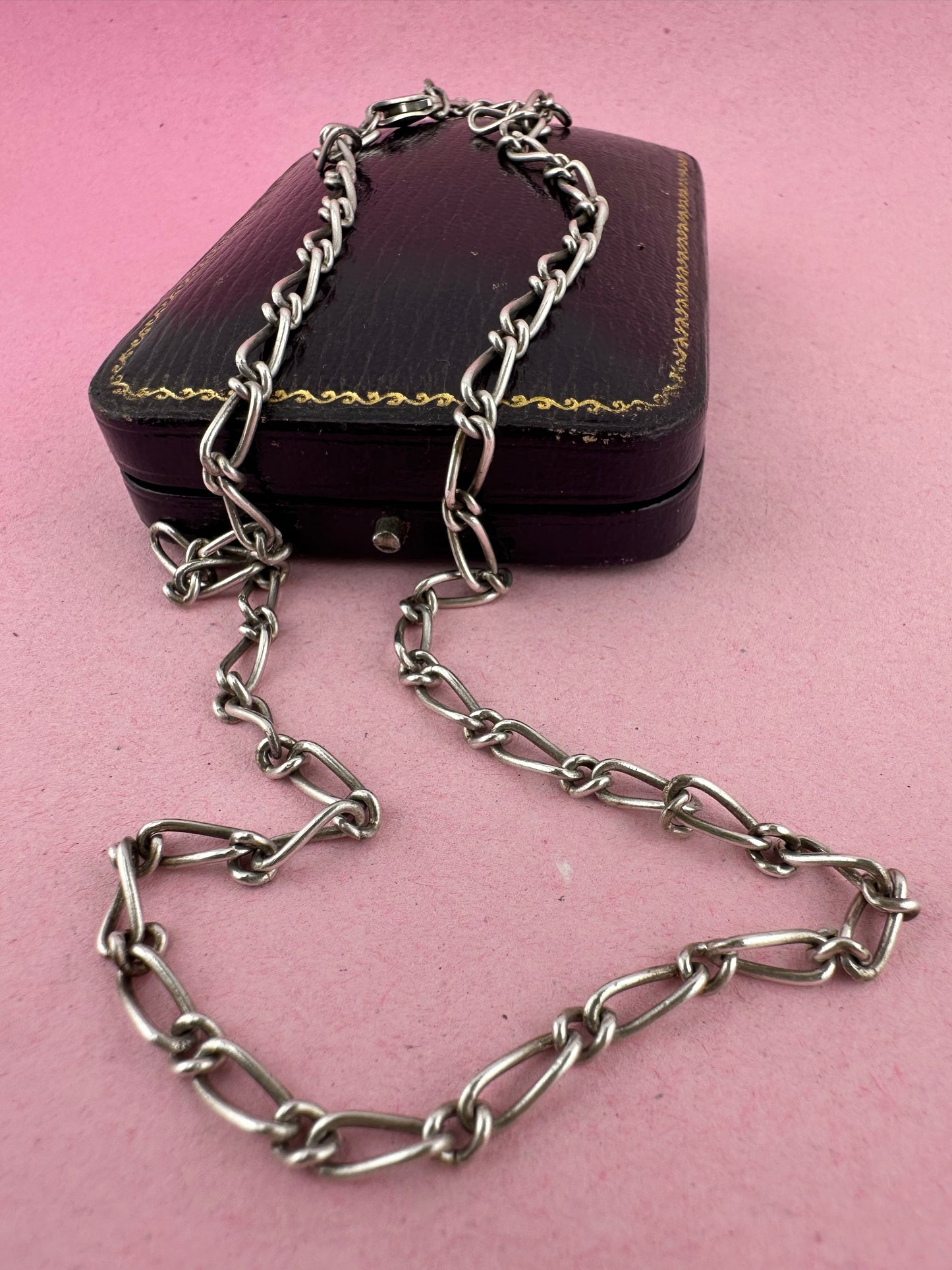 Sterling Silver Long and Short Curb chain