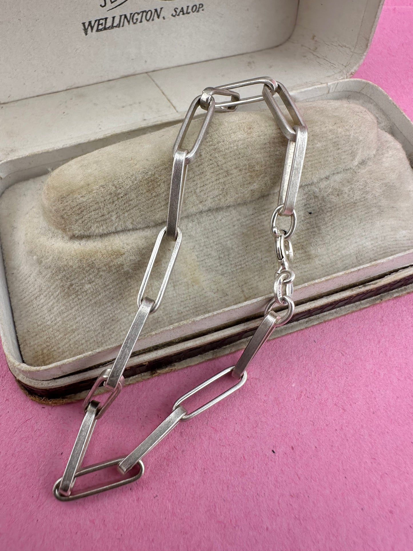 Sterling Silver Paperclip bracelet