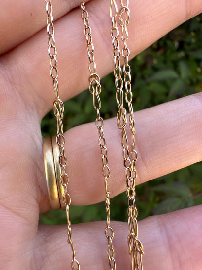 Antique 9ct Gold Knot Chain