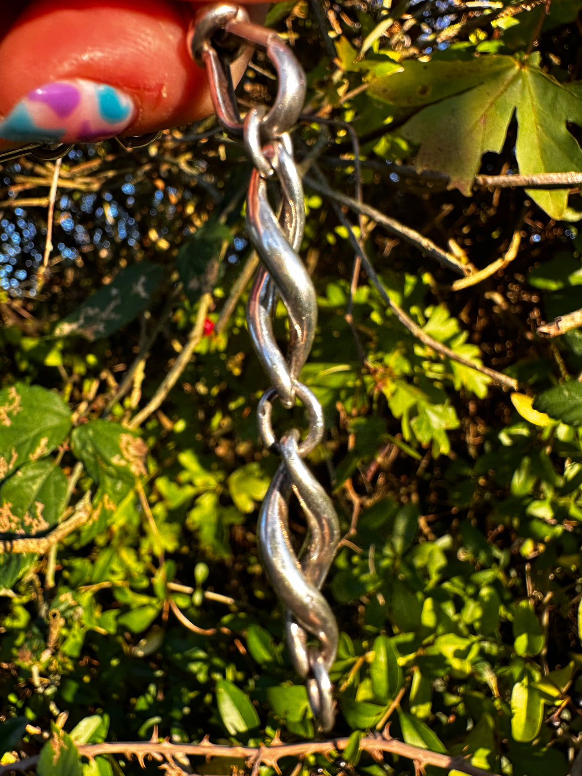 Sterling Silver twist extender- no clasps