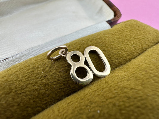9ct Gold 80 Charm