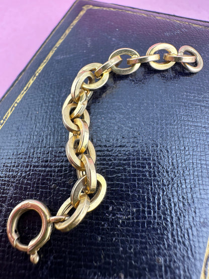 Vintage 18ct Gold Cable extender with Original Spring clasp