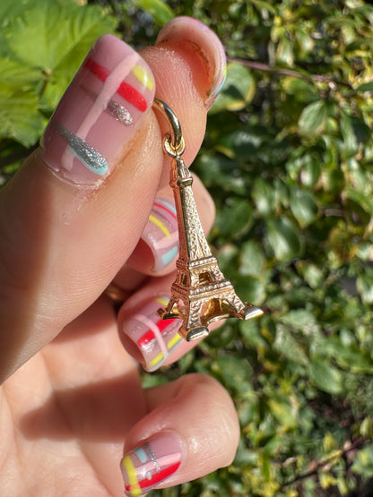14ct Eiffel Tower charm