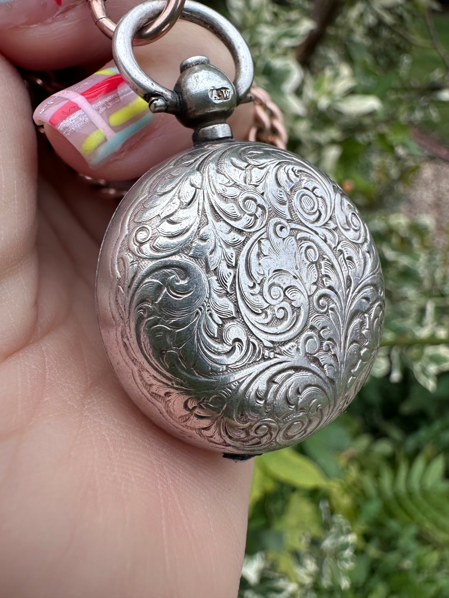 Sterling Silver Sovereign Holder fob