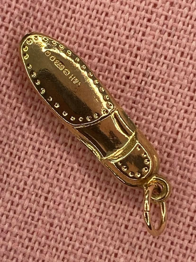 Vintage 9ct Gold Shoe Charm