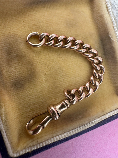 9ct Rose Gold Curb extender