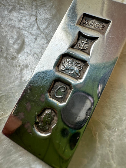 Vintage Silver Ingot pendant - Queen Silver Jubilee 1977