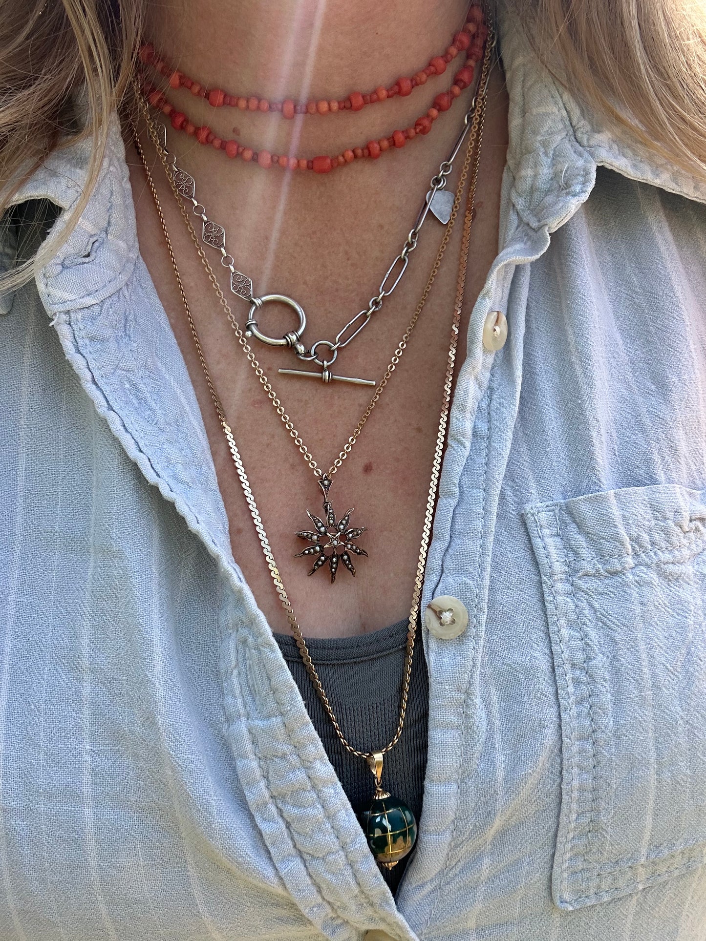 Vintage 9ct Gold S-Link Chain