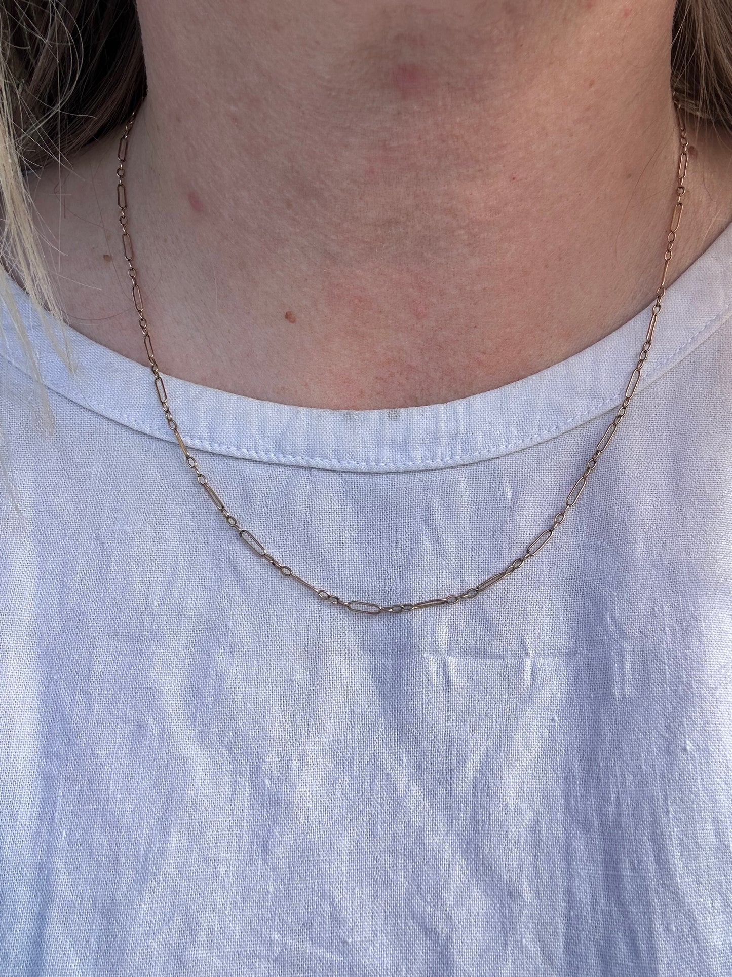 9ct Gold Mini Trombone chain