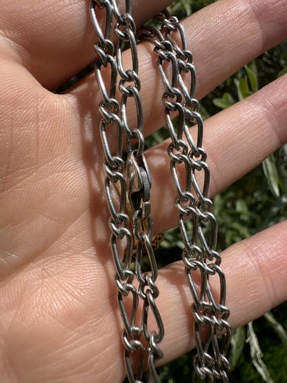 Sterling Silver Long and Short Curb chain