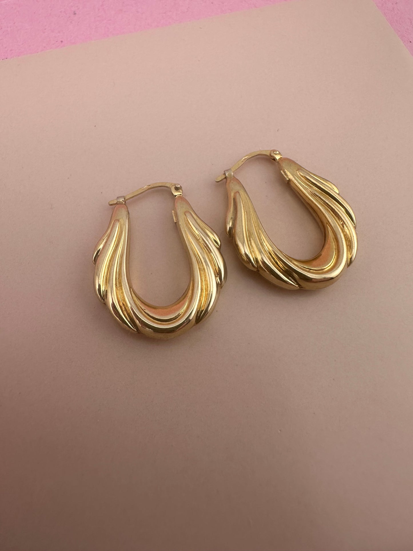 Vintage UnoAerre Swag Hoops