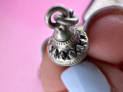 Antique Sterling silver tassel pendant