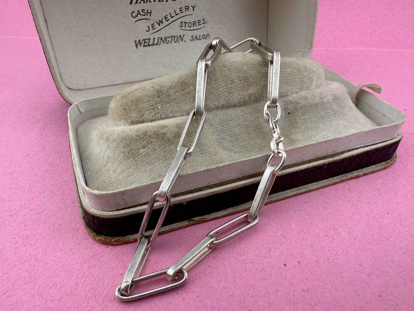 Sterling Silver Paperclip bracelet