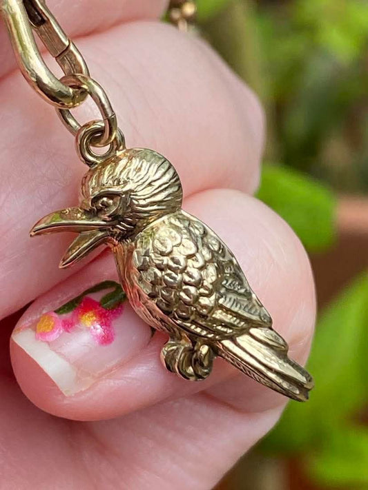 Vintage 9ct Gold Kookaburra charm