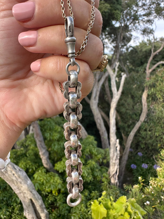 Sterling Silver Fancy Flower link extender