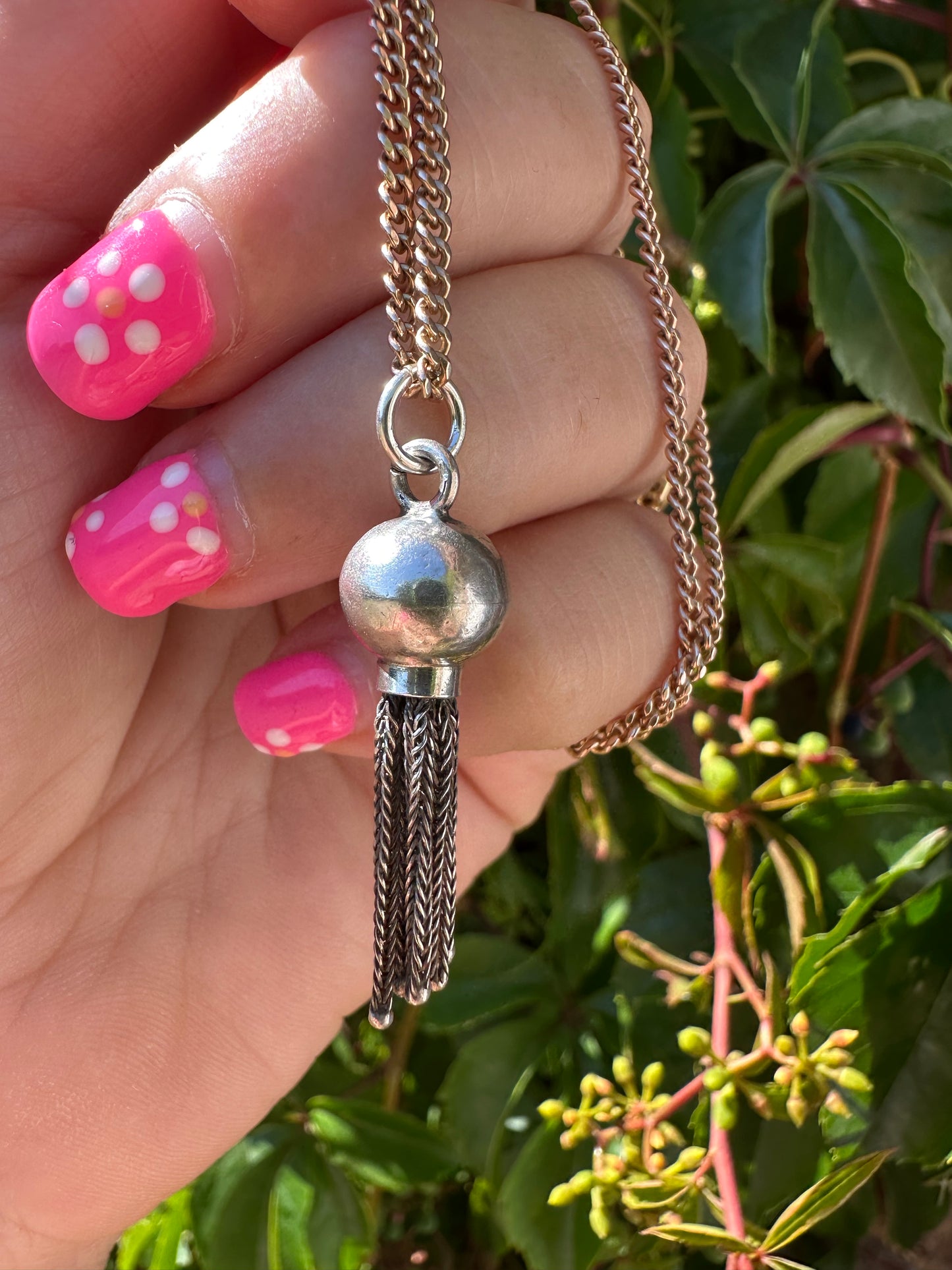 Sterling Silver Orb tassel