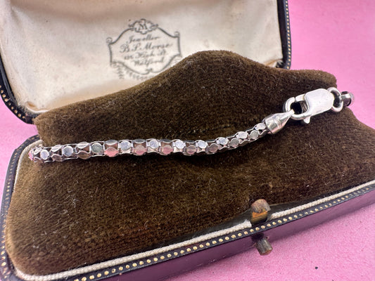 Sterling Silver Disco Link bracelet