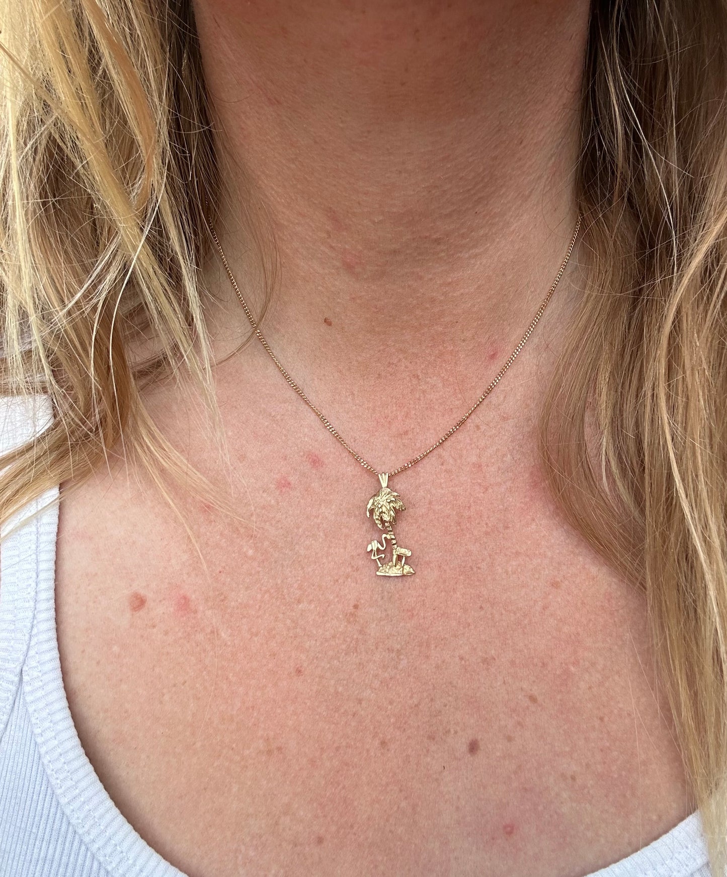 Vintage 9ct Gold UnoAerre mini curb chain