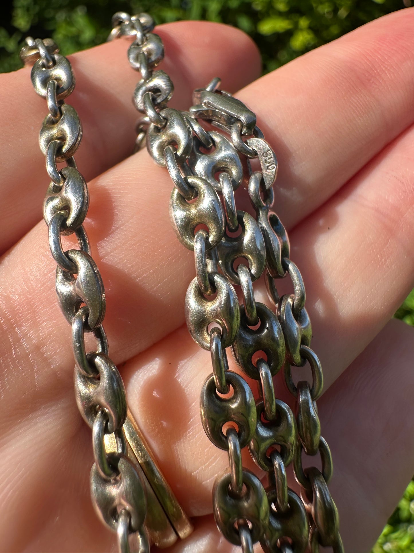 950 Silver Puffy Mariner Chain