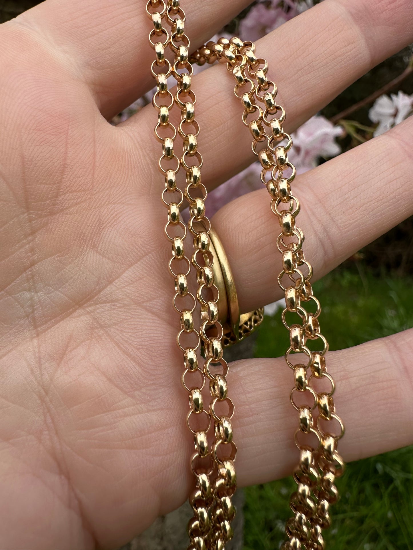 Vintage 9ct Gold Belcher/Rolo chain