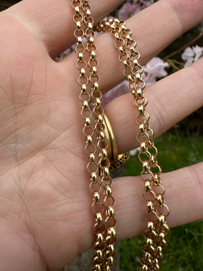 Vintage 9ct Gold Belcher/Rolo chain