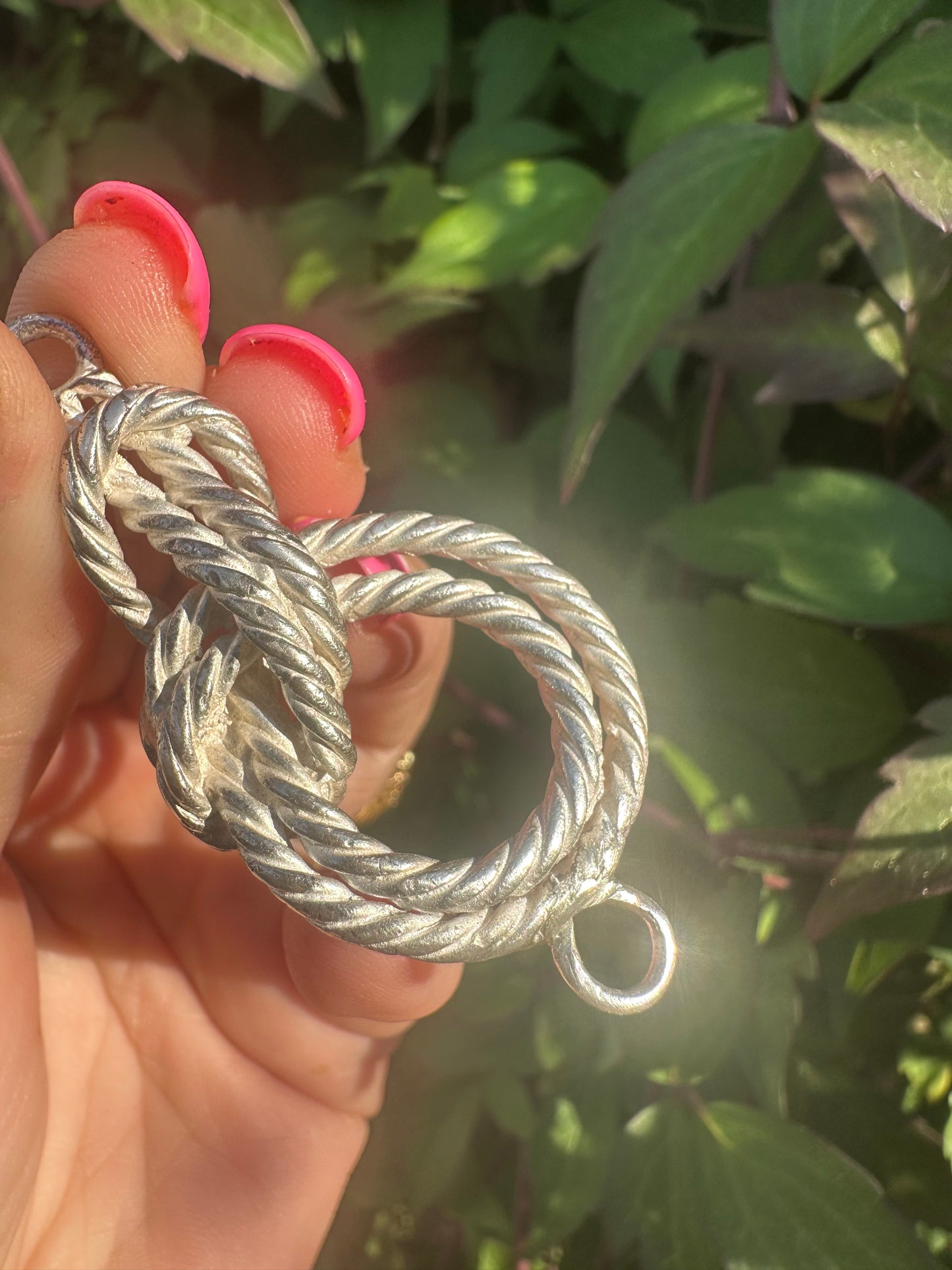 Sterling Silver Knot Claspless extender