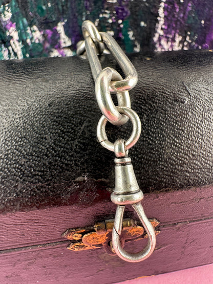 Sterling silver trombone extender with dog clip