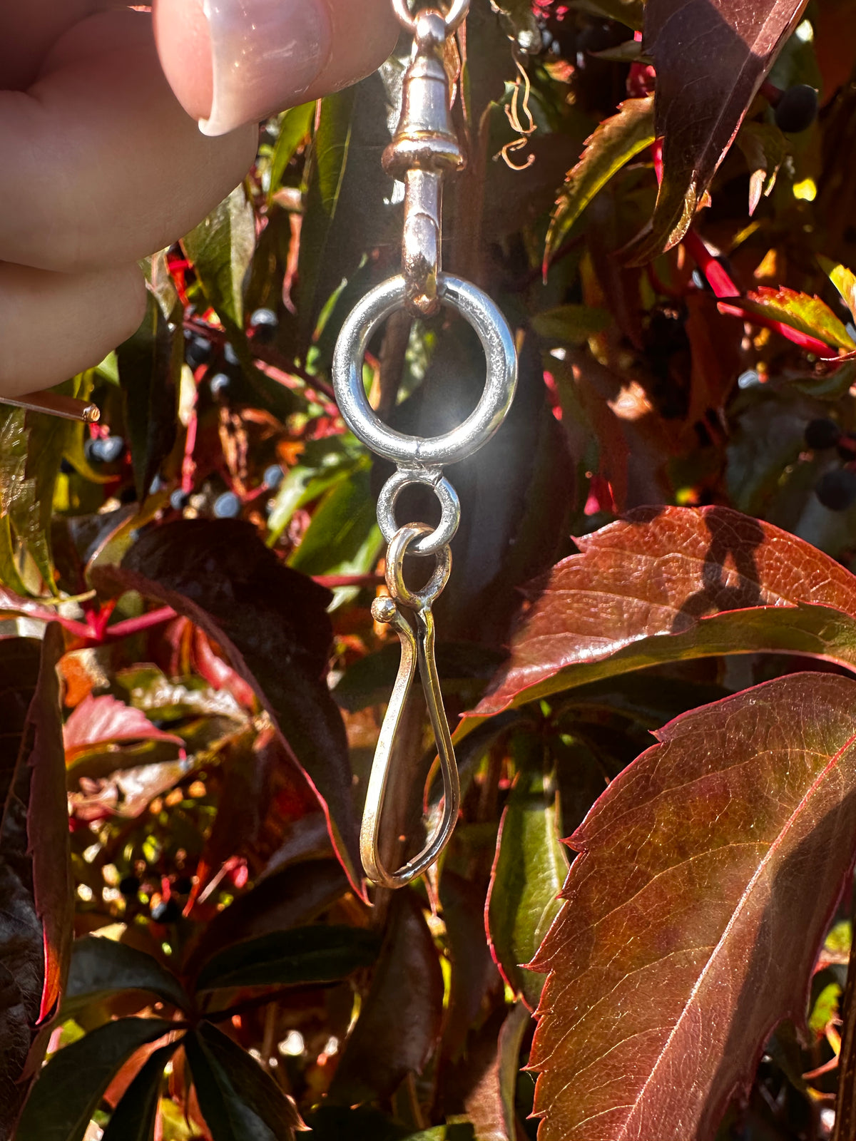 Mix Metal 14ct Shepherds hook & Sterling Silver Loop extender