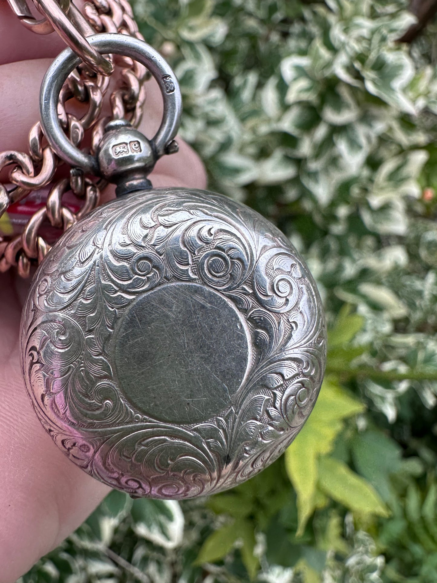 Sterling Silver Sovereign Holder fob