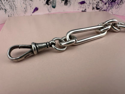 Sterling silver trombone extender with dog clip